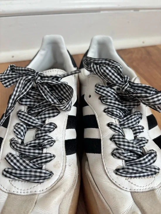 adidas Sambae White and Black Gum Sole - Picture 4 of 7